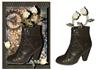 Steampunk Boot & Roses + decoupage