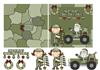 army card 5x5 female merry christmas