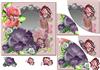 purple rose reflections rounded corner stacker