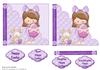 Lilac easter card topper