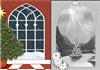 2 art deco christmas backgrounds