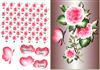 petals card front decoupage butterfly background 