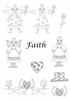 9 'Faith' digital stamps