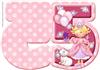 AGE 5 PRINCESS Shape Card Sheet 1 of 2
