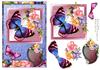 Flora and butterfly card front
