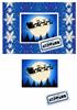 flying father chrstmas & sleigh design sheet