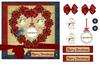 poinsetta garland card front.