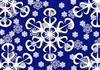 falling snowflakes blue