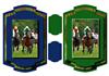 2 Horse Racing Shaped Toppers