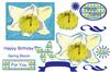 daffodil floral sheet