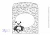 Cuddly Panda Shaped Card EF