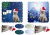 Christmas white cat