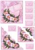 PINK PANSIES Scallop Corner Stacker
