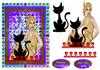 A5 topper (Lady with Cat)