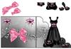 front scalloped edge dress set