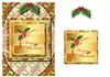 Red Gold & Green Christmas - 360 DPI