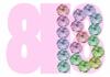 18th birthday shaped flower card