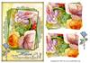 Shabby chic Floral stackers-DWJ