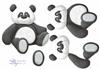 Cuddly Panda Shaped Card Layers