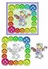 crafty violet square card design sheet