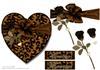 Leopard print heart topper