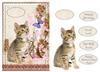 A5 card (Cat with Butterfly No1)