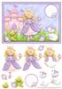 PRINCESS AND FRIENDS Topper and Decoupage