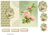 roses and forget me not fold back card
