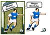 football birthday blue - 360 DPI