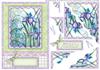 Iris & Dragonfly Wavy Corner Stacker