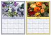lots of flowers A5 calendars