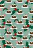 christmas pudding backing paper