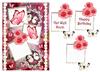 A5 card (Floral No 4a)