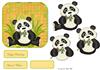 Panda and bamboo