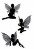 3 fairy silhouettes