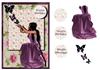 Lady Butterfly A5 + decoupage & sents