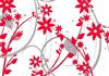pretty florals in the snow