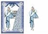 evelyn art deco christmas a5 topper