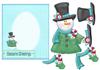 Snowman shaped card part B -DWJ