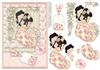 ORIENTAL LADY IN PINK Topper & Decoupage