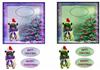 2 squared cards(Christmas Dog)