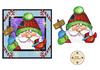 square santa xmas friend - set