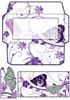 floral flutters small DL and envelope