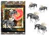 Steampunk Fantasy Flying Zebras