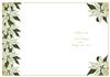 White Poinsettia Insert
