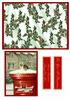 christmas robin holly design sheet