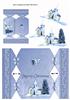Blue Christmas Church Cracker Card