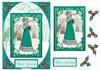 regency Angela teal xmas A5 topper