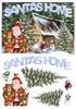 SANTAS HOME xmas A5 topper + decoupage