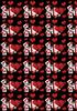 black and red hearts backing